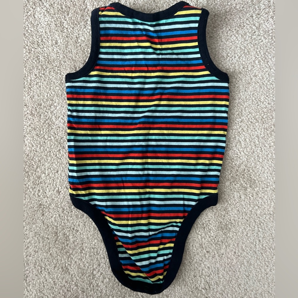 BABY GAP 3-6M Tank Onesie with Stripes - Picture 2 of 3